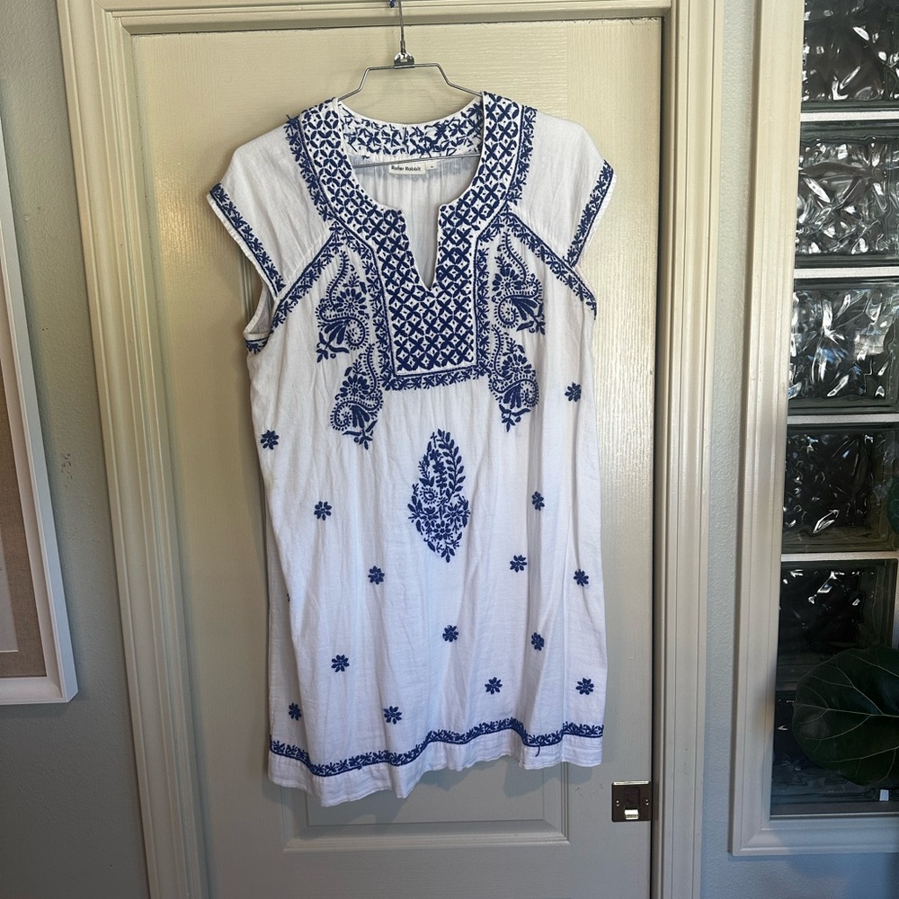 Roller rabbit embroidered dress